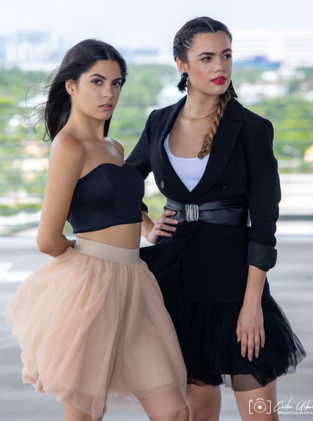 Mini Champagne Tulle Skirt