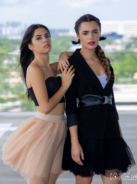 Mini Champagne Tulle Skirt