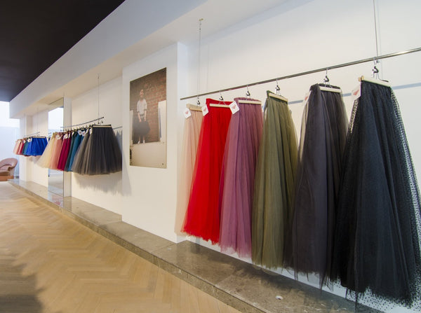 Gala Champagne Tulle Skirt