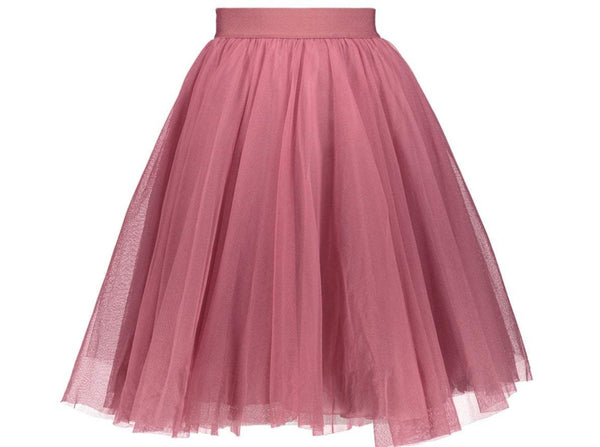 Over the Knee Plum Tulle Skirt