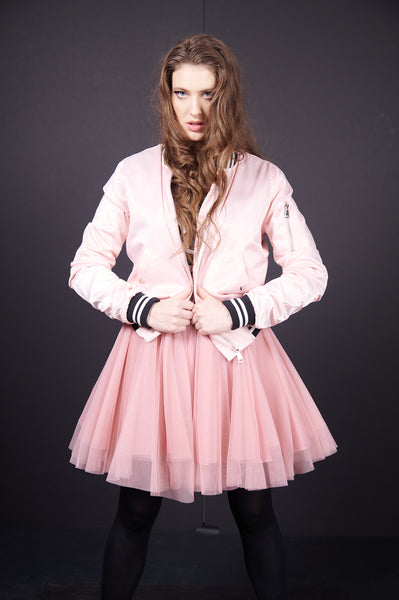 Over the Knee Vieux Rose Tulle Skirt