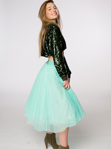 Midi Mint Tulle Tutu Skirt - Sylvie Muller – Sylvie Müller